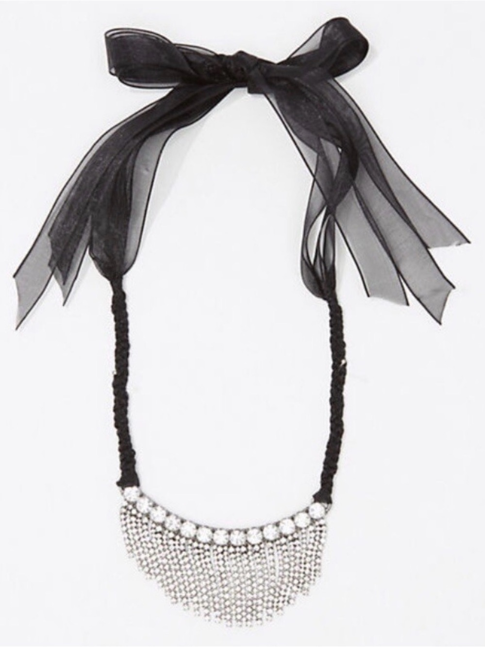 LOFT Midnight Tie Back Necklace